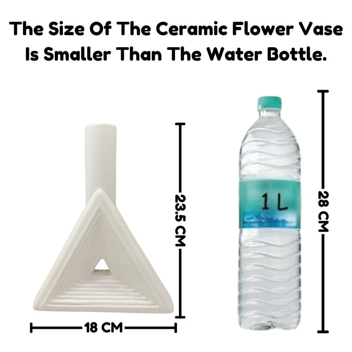 Ceramic Flower Vase Pot for Flowers, Gifing, Home Decor, Bedroom, Office, Table, Living Room, Decoration Items