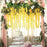 (43.2 inch) Artificial Wisteria Vine Ratta Fake Wisteria Hanging Garland Silk Long Hanging Bush Flowers String for Home Decor,Diwali Decor,Valentine's Day Decoration