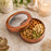 Round Metal Tin Box with Transparent Window Lid | 3.9 × 1.5 Inch | Gift, Rakhi, Cookies, Chocolates & Dry Fruit Packaging