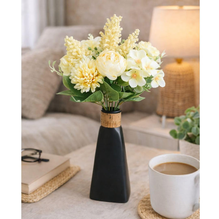 Artificial Multiflora Flower Roses Sticks Bunch decorative items for Decoration, Craft Items Corner (Without Vase Pot)