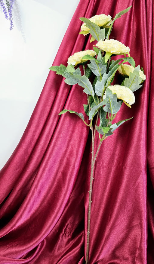 Carnation flower Sticks Artificial Flowers Bouquet Sticks for Gifting, Home Decor, Room,Bedroom, Living Room, Anniversary Decoration,Diwali Decor (Material: Fabric) (Without Vase Pot)