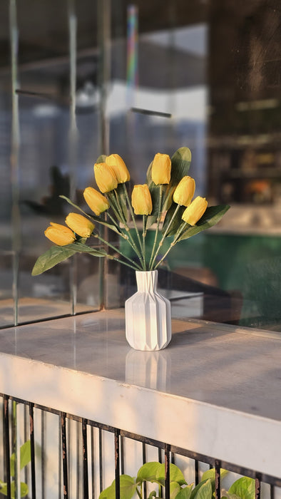 Artificial Tulip Lily Flower Sticks for Home Decor, Bedroom, Office, Living Room, Table Decor, Rakshabandhan Fetivals & Anniversary Decoration (without Vase Pot)