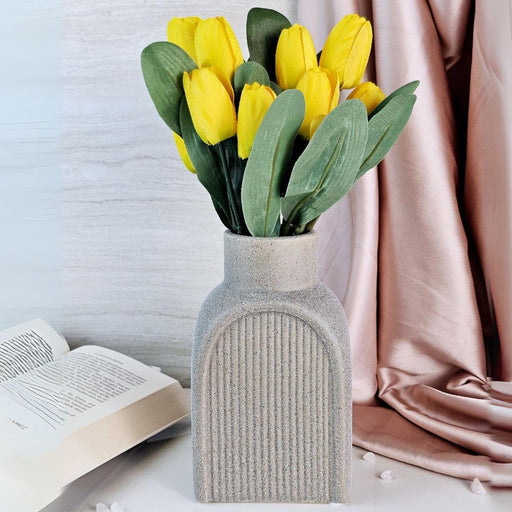Artificial Tulip Lily Flower Sticks for Home Decor, Bedroom, Office, Living Room, Table Decor, Rakshabandhan Fetivals & Anniversary Decoration (without Vase Pot)