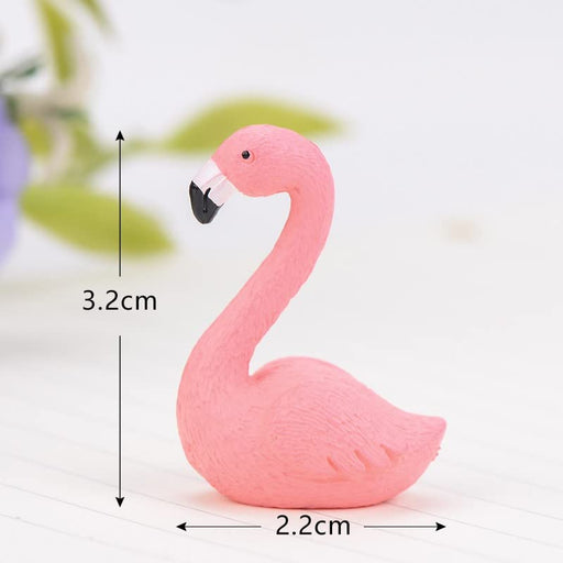 Mini Flamingo Figurines Miniature Multiuse as Decorations, Cake Topper, Toys, Showpieces, Table Topper, Gift Item