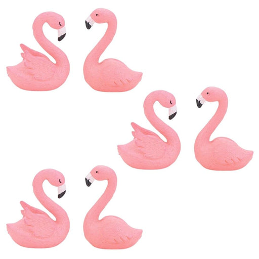 Mini Flamingo Figurines Miniature Multiuse as Decorations, Cake Topper, Toys, Showpieces, Table Topper, Gift Item