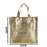 Small Size Non Woven Fabric Bag With Handle 28 x 25 cm Gift Paper bag, Carry Bags, gift bag, gift for Birthday, gift for Festivals, Season's Greetings and other Events(Gold)(Pack of 12)