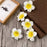 Artificial Big Fake Foam Hawaii Beach Water Floating Flowers for Decoration, Pooja Thali. Festival & Events, Home, Table, Bedroom, Pooja Room, DIY Craft (White)