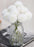 Artificial Chrysanthemum Ball Hydrangea Flower Stick for Home, Office, Bedroom, Balcony, Living Room Decoration and Craft - (Pack of 10) (Without Vase Pot)