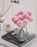 Artificial Chrysanthemum Ball Hydrangea Flower Stick for Home, Office, Bedroom, Balcony, Living Room Decoration and Craft - (Pack of 10) (Without Vase Pot)