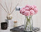 Artificial Chrysanthemum Ball Hydrangea Flower Stick for Home, Office, Bedroom, Balcony, Living Room Decoration and Craft - (Pack of 10) (Without Vase Pot)
