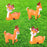 Deer Miniature Multiuse as Home-Garden Decorations, Cake Topper, Toys, Showpieces, Table Topper, Gift Item (4 Pieces)