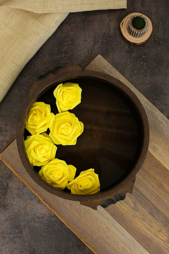 Artificial Floating Rose Flower Head Foam Big Fake Beach Water Flowers, Pooja Thali, Festival and Events, Home, Table, Badroom, Pooja room, Diwali decoration items and Diy Craft